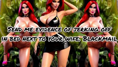 Send me evidence of jerking off in bed next to your wife! Blackmail