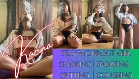 Karina: Smoking, Sporting, Spitting, Coughing