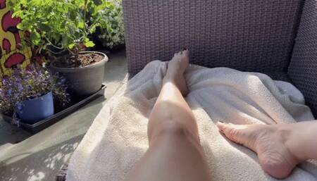 Naughty Balcony POV Masturbation