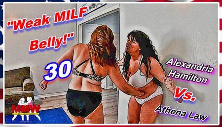 Weak MILF Belly! 30 WMV