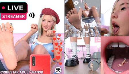 Giantess Streamer shrinks hater