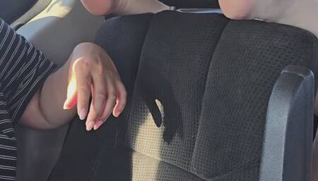 Peppermint Paris tickles her friend feet