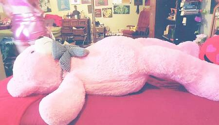 Ass Sniffing In Shiny Pink Booty Shorts