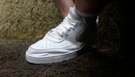 My Nike White Shoes and Socks