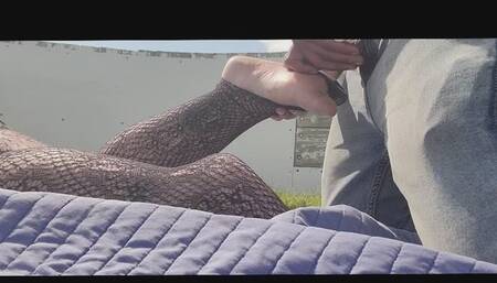 Fucking my Asian best friend feet for the first time