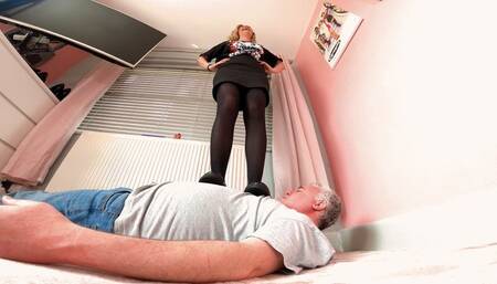 Jennifer's T-Bar Shoes Trampling FLOOR CAM