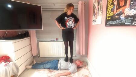 Jennifer's T-Bar Shoes Trampling