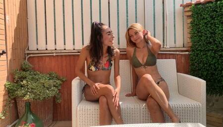 Savannah and Katherine arrested at bikini party