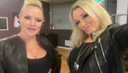 Ladies in leather and their destructive boots