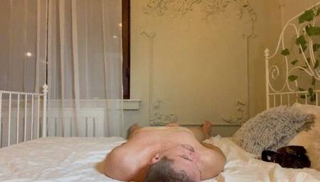 Pantyhose farting directly in slaves nose