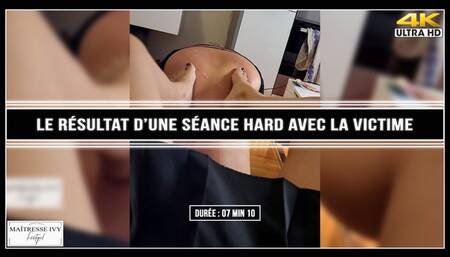 Le résultat d'une séance hard avec la victime 4K
