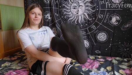 Feeling cute in my skirt