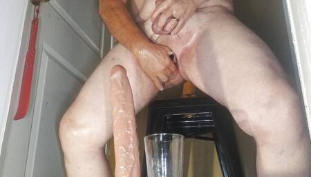 Jarmus with a Mouthful of Cum Rides Dildo
