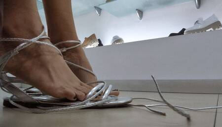 Katherine Foot Queen on Sexy Flat Sandals