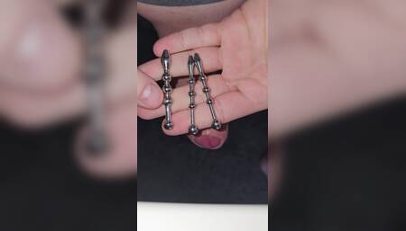 I Put Cum Plugs in My Cock. Horny Penis Plugs in My Cock. Some Are Completely Pure