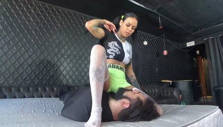 GASSY goddess farting ON slut man by IVY POISON and Daniel cam by ALINE full hd