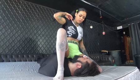 GASSY goddess farting ON slut man part 1 by IVY POISON and Daniel cam by ALINE full hd