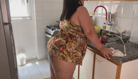 Bbw with her vegetables