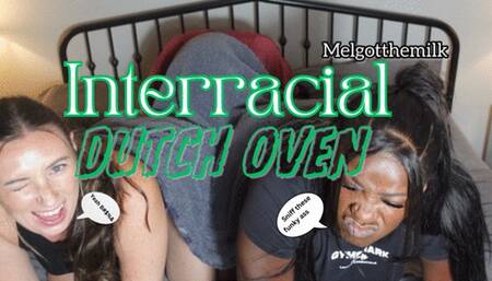 Interracial Dutch oven - No escaping these eggy farts w Scarlettfarts