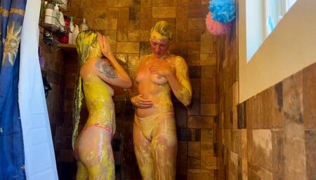 Shower and Hair Washing (After Condiment Challenge Clean Up)