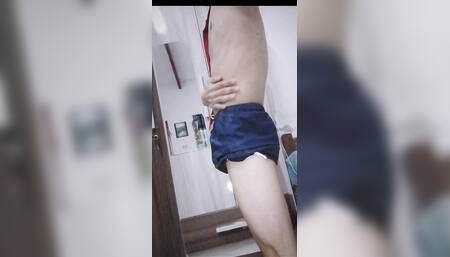 Young Horny Latino Touches Sexy While Masturbating