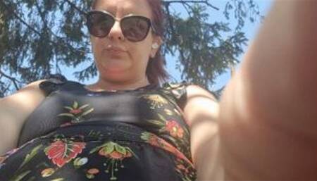 Farts and pee in the public garden 1080HD