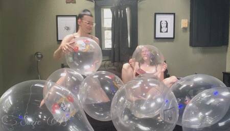 First Time Balloon Popping with Suzie
