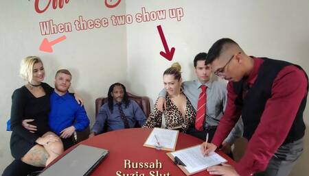 Office Gone Mad When Two Blondes Shows Up