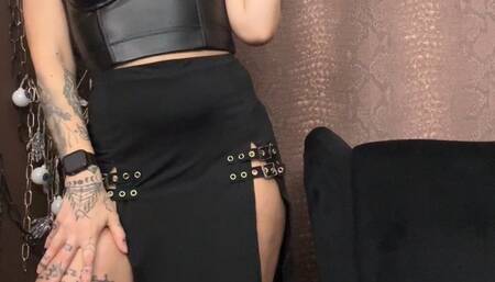 admire my villainy outfit and smoke