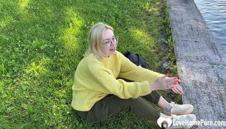 Blonde in the park wanted fresh cock