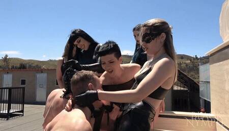 Made to suck strap-on and real cocks | Black Nymphe, Mistress Alexandra, Lilith Last Witch, Mistress Tirza, Mistress Hellfire