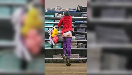 Femboy Wets & Messes Diaper at Mall