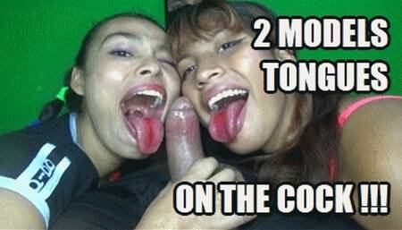 TONGUE FETISH 240804BD SARAI + KARIME SARAI TEACHES TO KARIME HOW TO USE THE TONGUE WHILE SUCKING COCK (FULL HD MP4 VERSION)