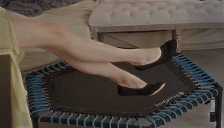 Goddess Amber Is In The House - Black Gym Slippers - Full - HD 2560x1440