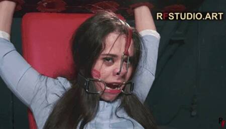 Tonya in Stocks - Cruel tickling her feet by Leya (HD 720p MP4)