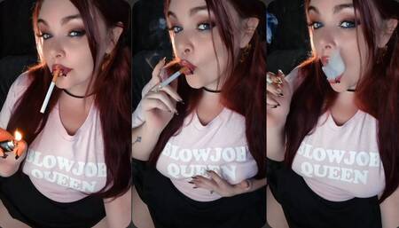 I know you want my smokey lips around your cock