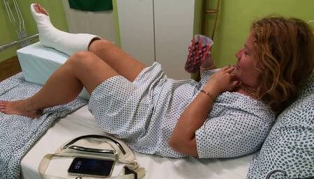 Csilla in the hospital room part two