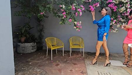 Crossed Legs Queens by Katherine and Milah