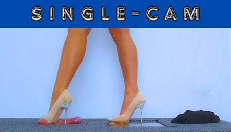 Lick My Dirty Soles and Cum Under My Crystal Heels - Sole Cam - AmbersCBT - 69SC