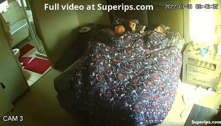 IPCAM – Chubby blonde woman gets fucked in her bed