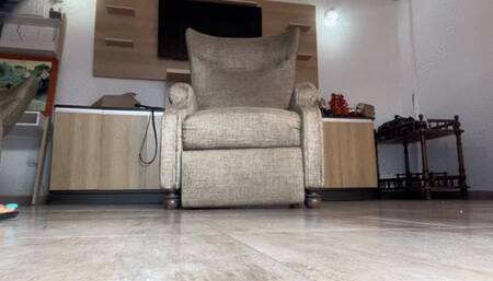 Balbina Big Feet Paradise on PVC and Black Heels