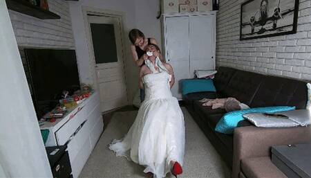 Hard gag in mouth and tightly tied body W