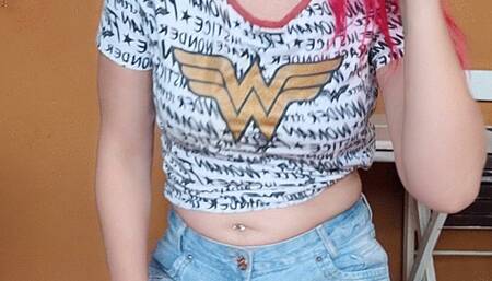 Nerdy girl smokes 2 marlboro red on a beautiful day - Putting out the cigarette at the window