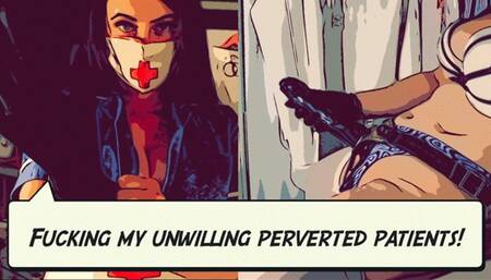 Nurse Jasmine revenge fucks her pervert patients!