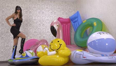 Metal heels destroy your inflatables with ease