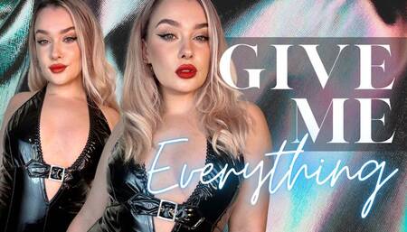 Black PVC Findom Drain Mind Fuck