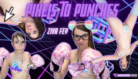 4K Ziva Fey - Pixels to Punches: POV Boxing Match Custom