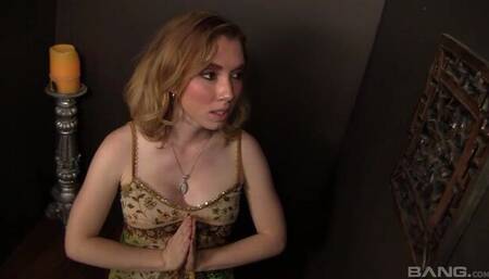 Nicki Blue's balls licking movie by Gloryhole Confessions