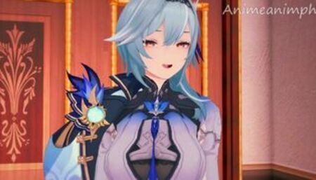 Fucking Eula from Genshin Impact Until Creampie - Anime Hentai 3d Uncensored
