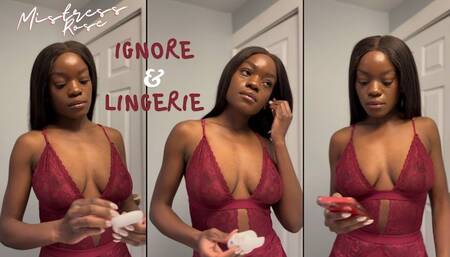 Ebony Goddess Ignore in Lingerie